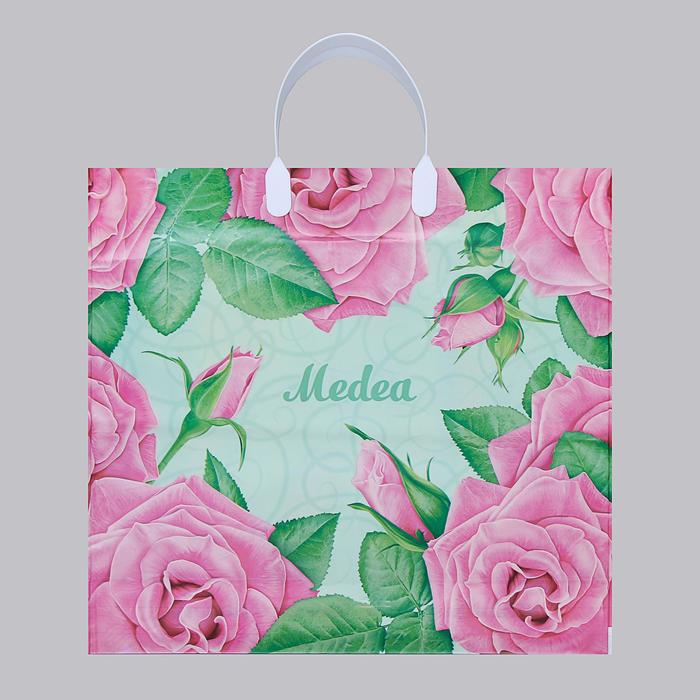 Пакет "Медея", полиэтиленовый с пластиковой ручкой, 38 х 35 см, 90 мкм