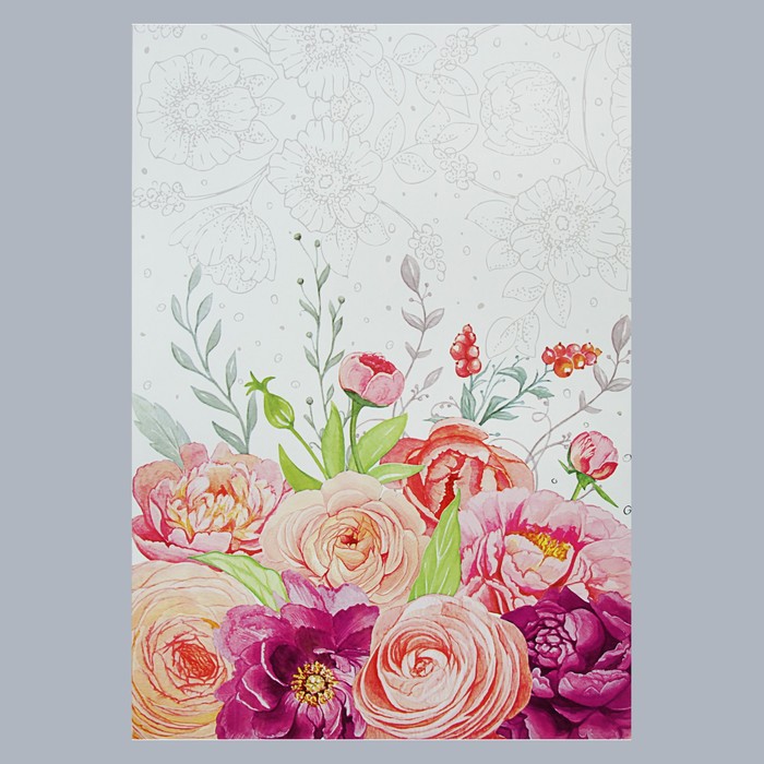 Пакет подарочный "Весенний", с клеевым клапаном, 37 х 46/6, 35 мкм