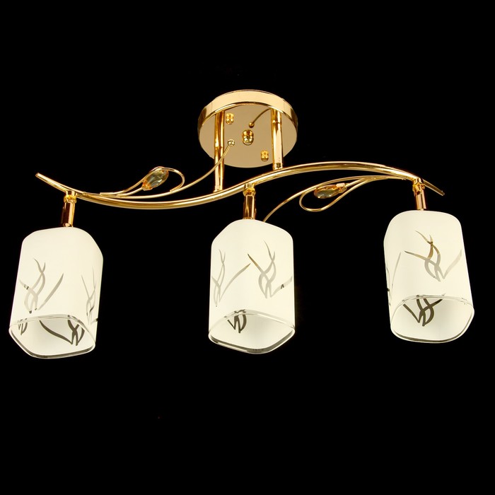 Люстра "Азалия" 3x40Вт Е27 золото