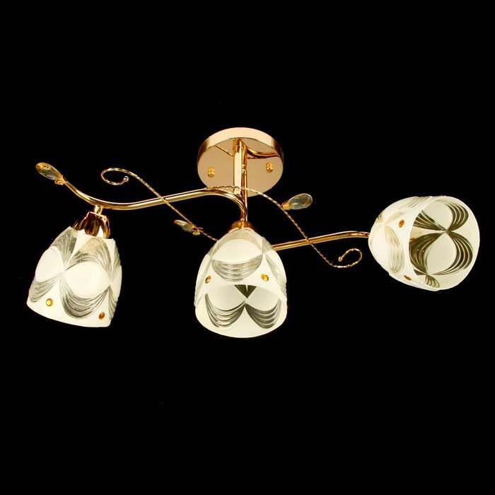 Люстра "Ландри" 3x40Вт Е27 золото