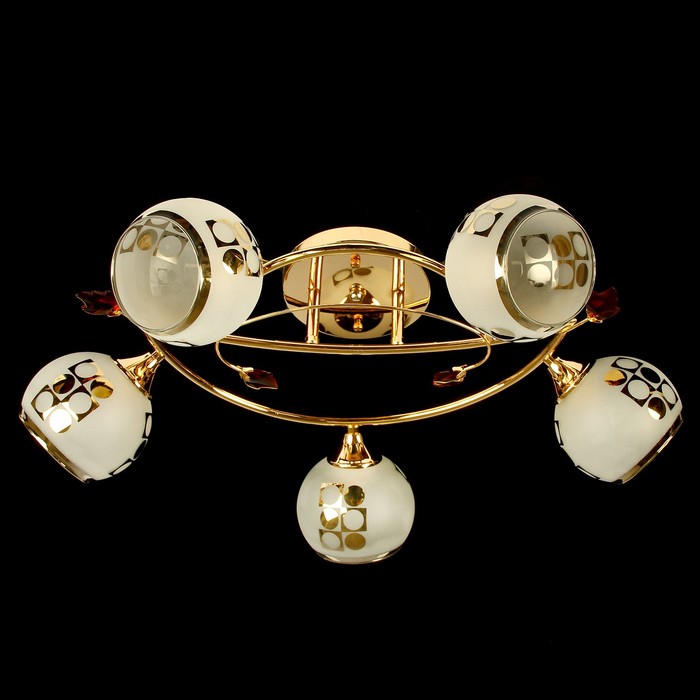 Люстра "Классика" 5x60Вт E27 золото 50х50х24см.