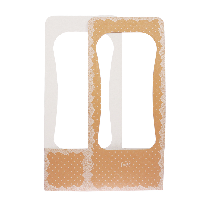 Сумочка для цветов «Кружевная салфетка», 23 х 45 х 13 см