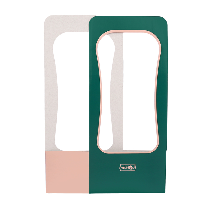 Сумочка для цветов «Изумруд и пудра», 23 х 45 х 13 см