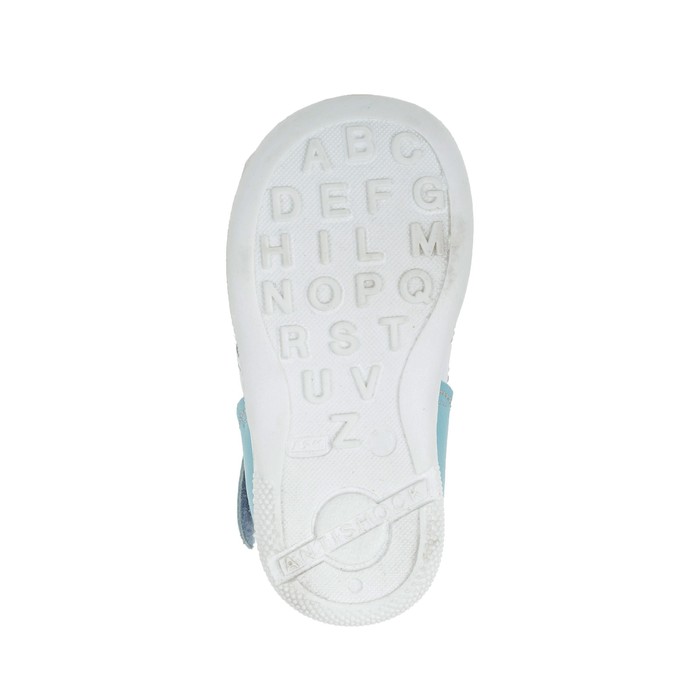 Туфли летние ясельные арт. 17-214-4 (голубой/белый) (р. 18)