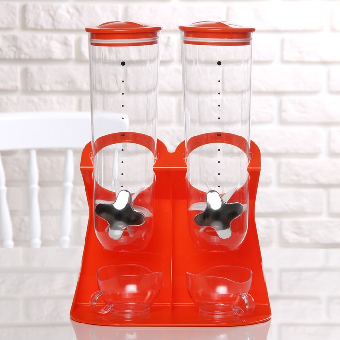 Диспенсер двойной 220 мл "Маргот", цвета МИКС