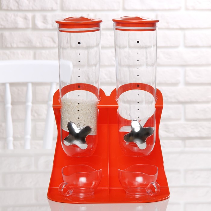 Диспенсер двойной 220 мл "Маргот", цвета МИКС