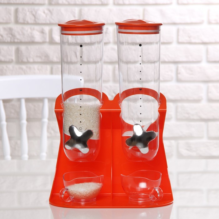 Диспенсер двойной 220 мл "Маргот", цвета МИКС