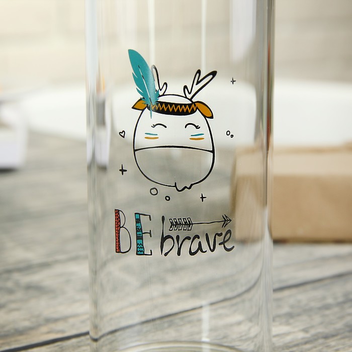 Бутылка 500 мл "Индеец", рисунок и цвета МИКС