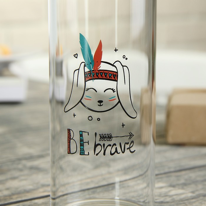 Бутылка 500 мл "Индеец", рисунок и цвета МИКС