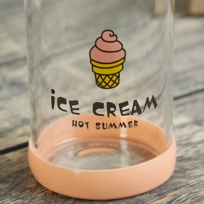 Бутылка 300 мл "Холодок", металлическое сито, рисунок и цвета МИКС