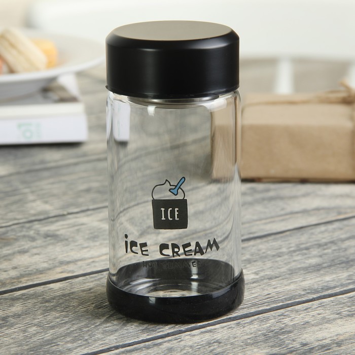 Бутылка 300 мл "Холодок", металлическое сито, рисунок и цвета МИКС