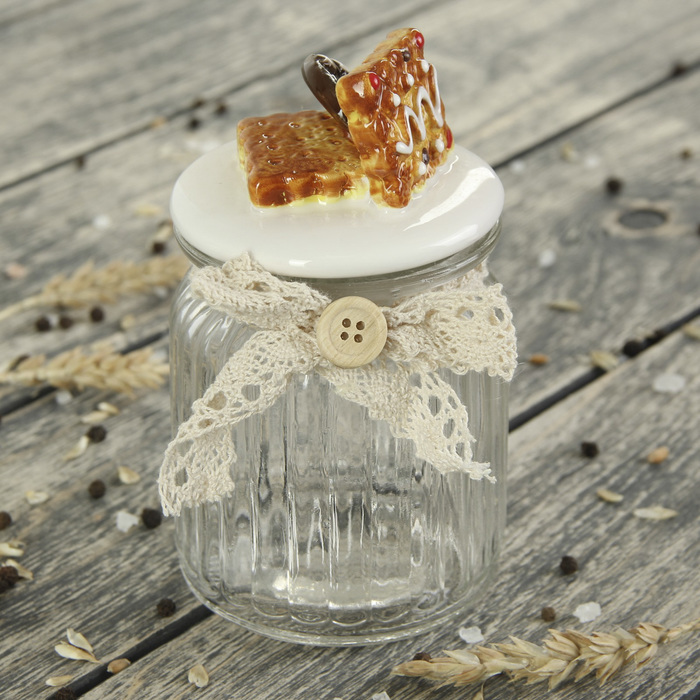 Банка для сыпучих продуктов 300 мл "Печеньки"