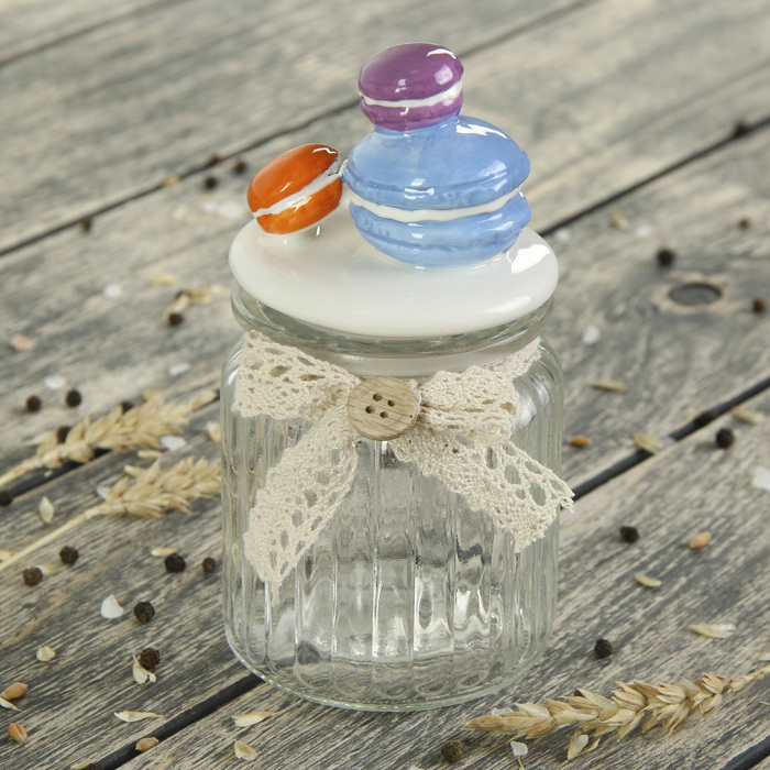 Банка для сыпучих продуктов 300 мл "Макарун"