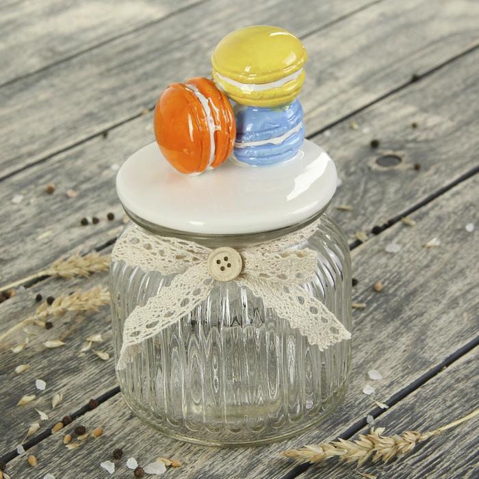 Банка для сыпучих продуктов 700 мл "Макарун"