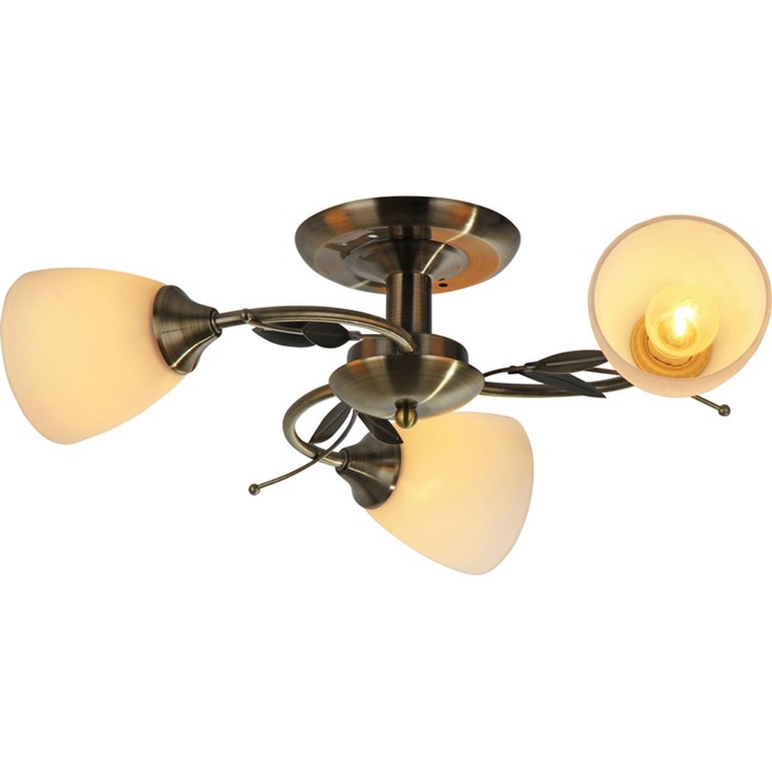 Люстра "Аларико" 3x60Вт E27 бронза