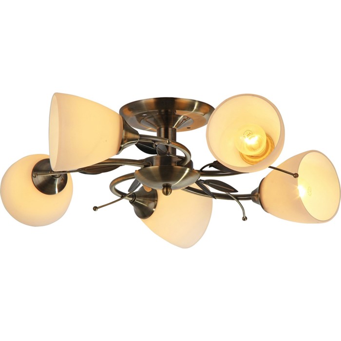 Люстра "Аларико" 5x60Вт E27 бронза