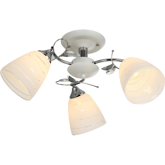 Люстра "Амадор" 3x60Вт E27 белый-хром