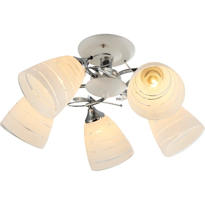 Люстра "Амадор" 5x60Вт E27 белый-хром