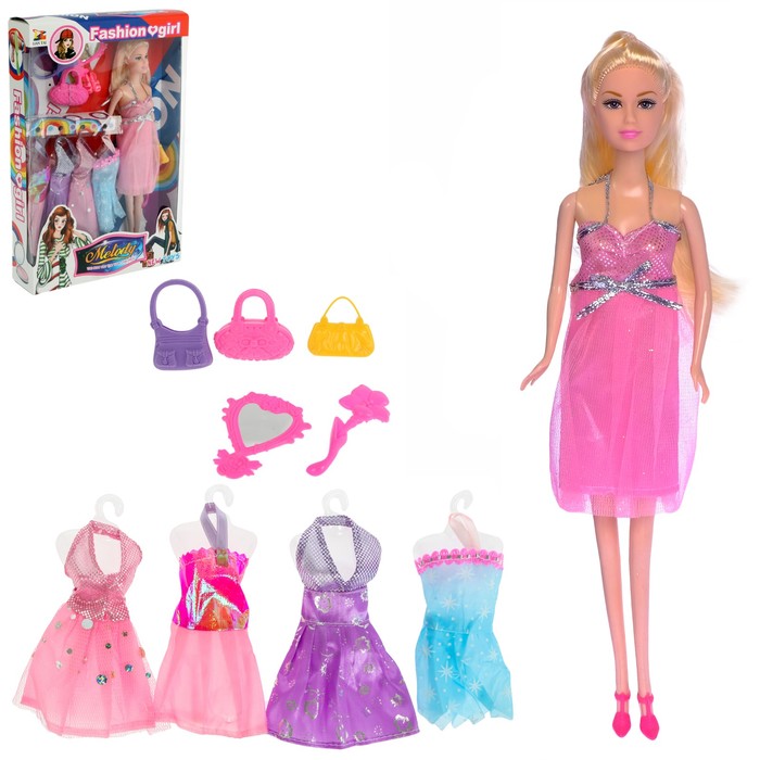 Кукла модель шарнирная "Анастасия" с аксессуарами