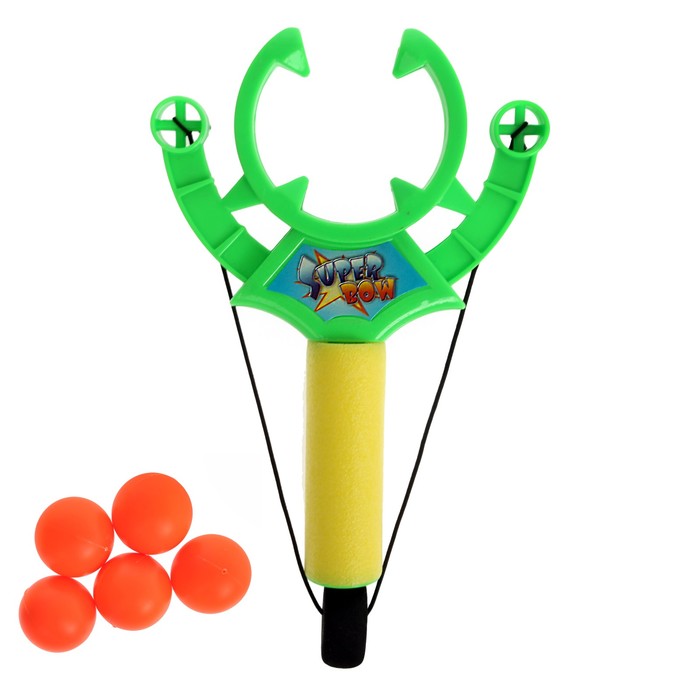 Рогатка "Веселый снаряд", стреляет мягкими шарами, цвета МИКС