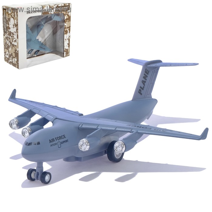 цена Самолет металлический «Воздушные силы», инерционный, 1:500