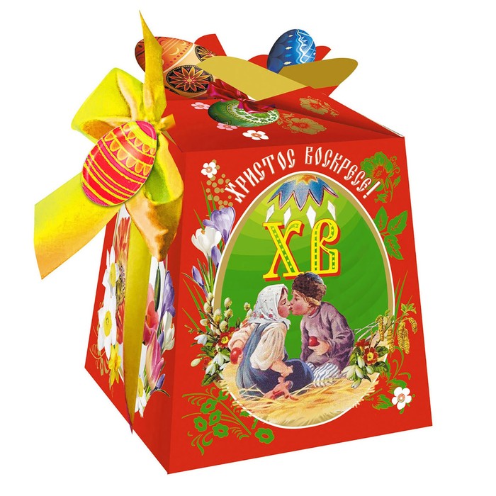Подарочная коробка "Христово воскресенье", 11 х 10.5 х 8.5 см
