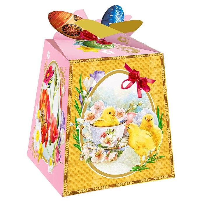 Подарочная коробка "Пасхальное утро", 11 х 10.5 х 8.5 см