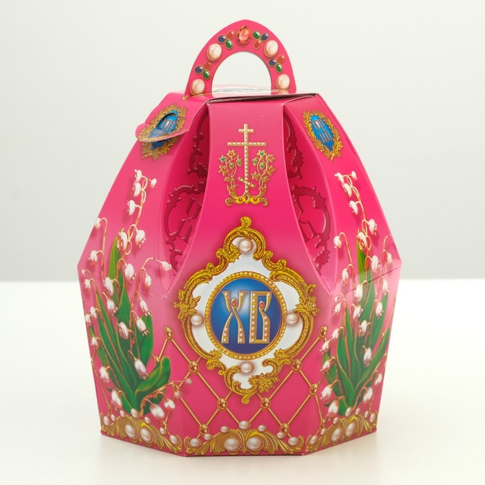 Подарочная коробка "Ландыши", 10.5 х 12.5 х 19 см