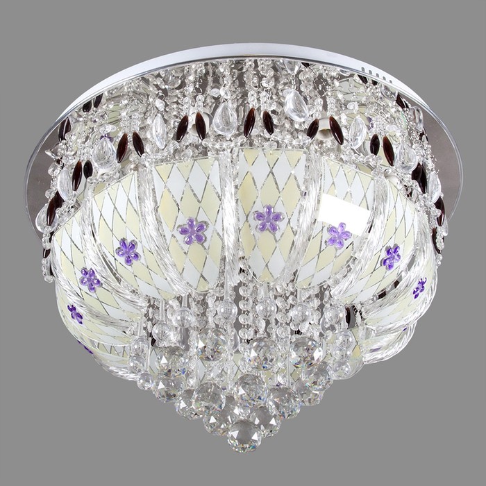 Люстра с ПДУ "Мелания" 12 ламп E14 15Вт хром 60см.