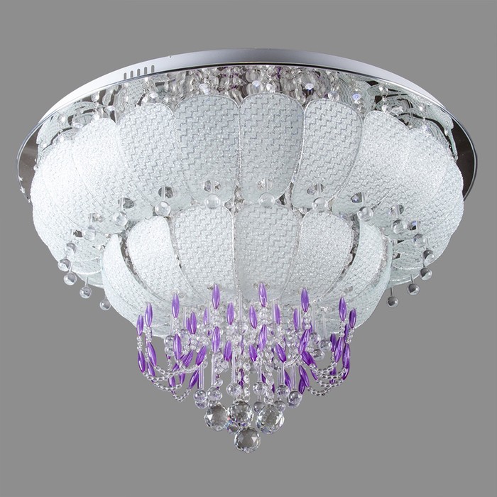 Люстра с ПДУ "Рузалия" 16 ламп E27 15Вт хром 80см.