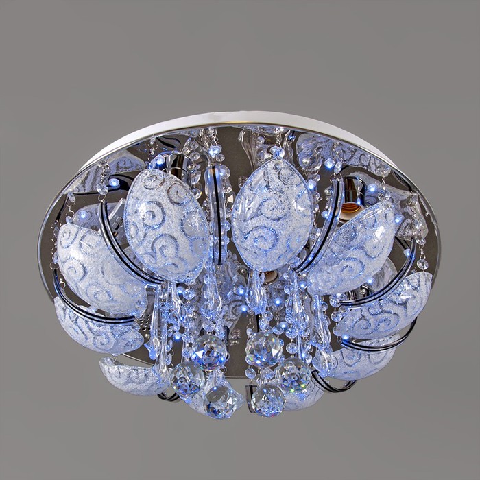 Люстра с ПДУ "Ариэль" 6 ламп E27 15Вт хром 50см.