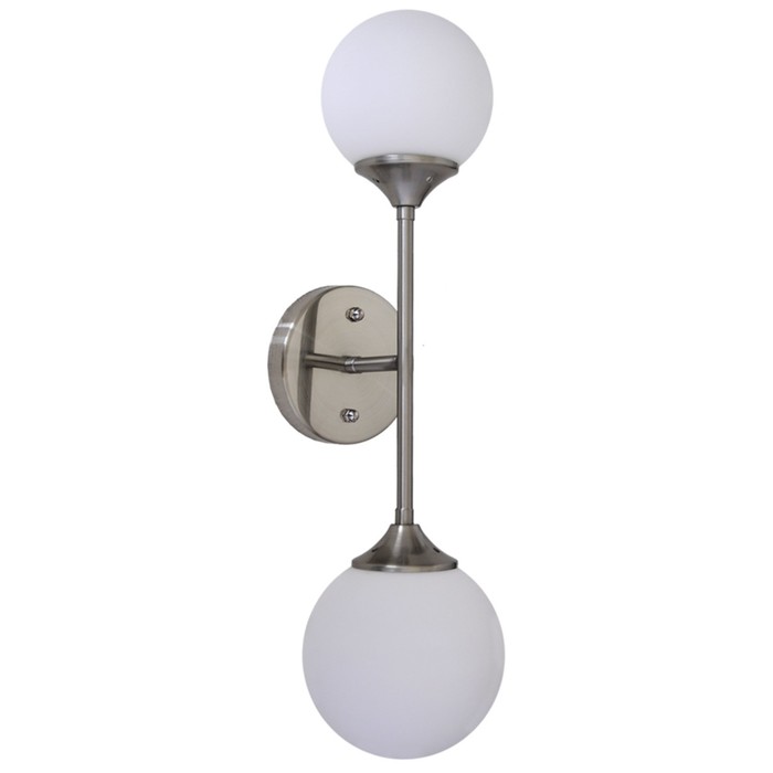 Бра "Адамо" 2x40Вт E14 серебро