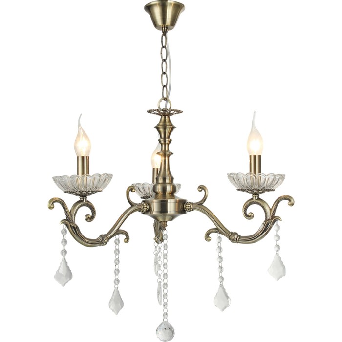 Люстра "Алфредо" 3x60Вт E14 бронза