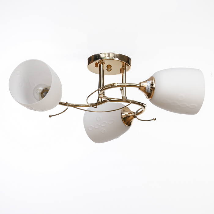 Люстра "Джулио" 3x60Вт E27 золото