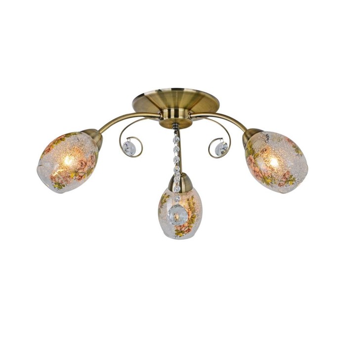Люстра "Джулиано" 3x60Вт E14 бронза