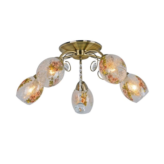 Люстра "Джулиано" 5x60Вт E14 бронза