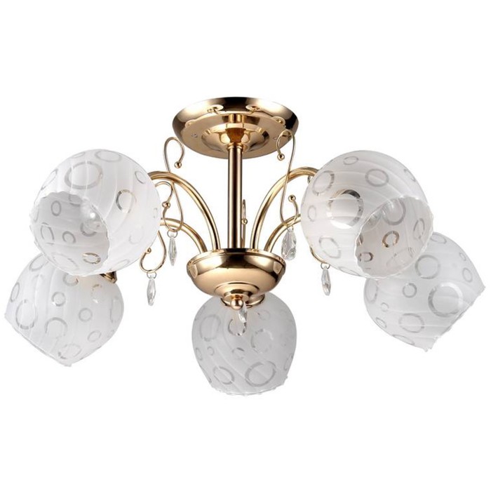 Люстра "Густаво" 5x60Вт E27 золото