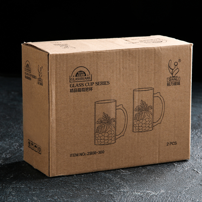 Кружка для пива 300 мл "Лист"