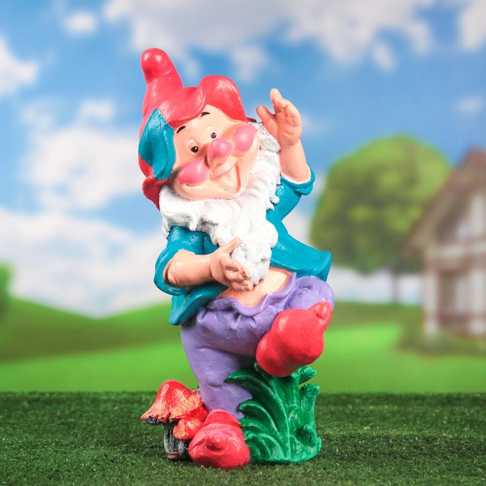 Садовая фигура "Весёлый гном" 40 см