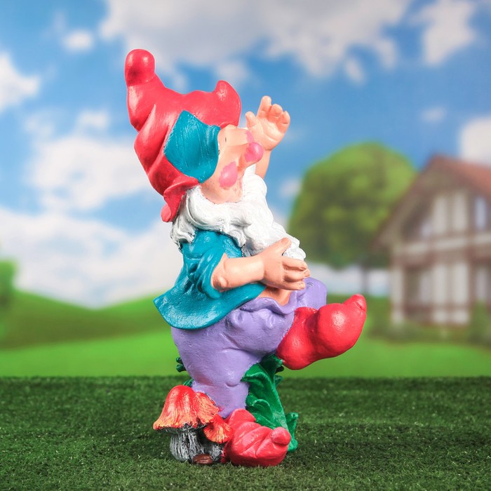 Садовая фигура "Весёлый гном" 40 см