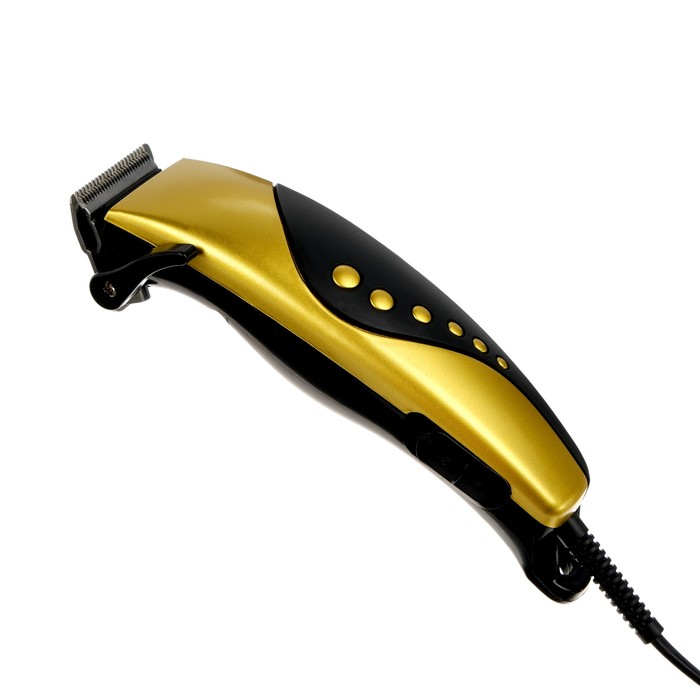 Машинка для стрижки LuazON LST-10, 4 уровня стрижки, 15 Вт, золото, 220 V