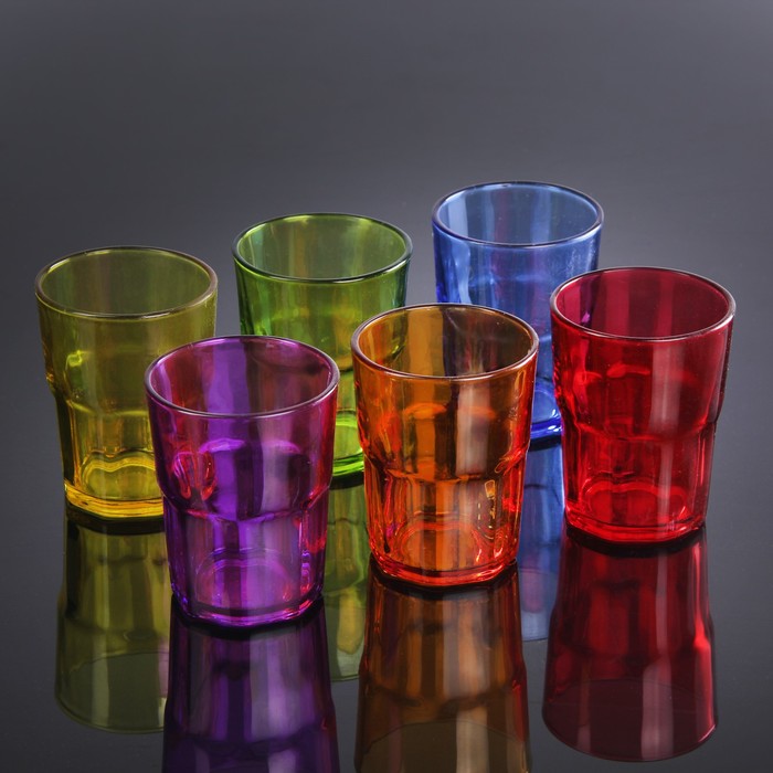 Набор стаканов 320 мл "Закат", 6 шт, цвета МИКС