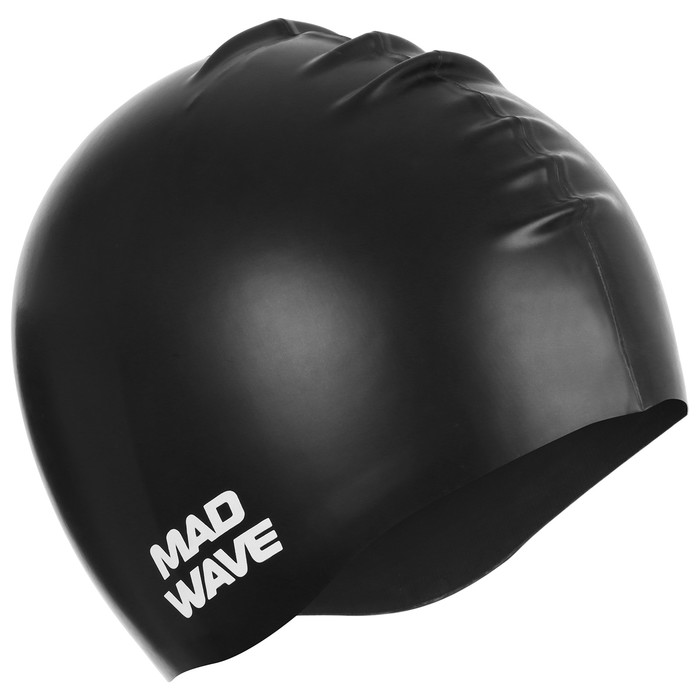 фото Силиконовая шапочка для плавания intensive, m0535 01 0 01w, чёрный mad wave