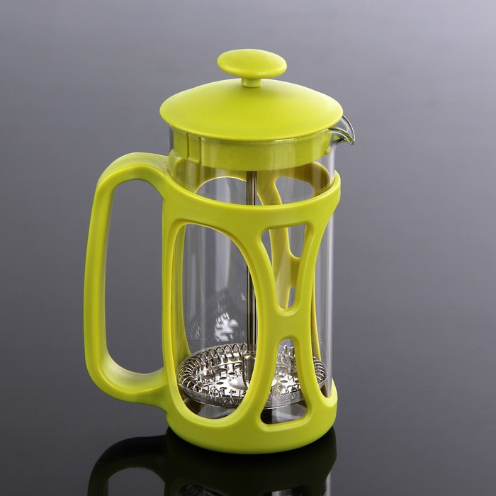 Френч-пресс 350 мл "Ореол", цвет зеленый