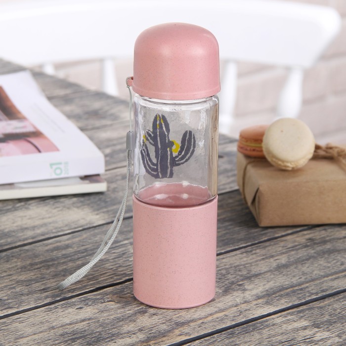 Бутылка 280 мл "Жизнь проста", цвета и рисунок МИКС