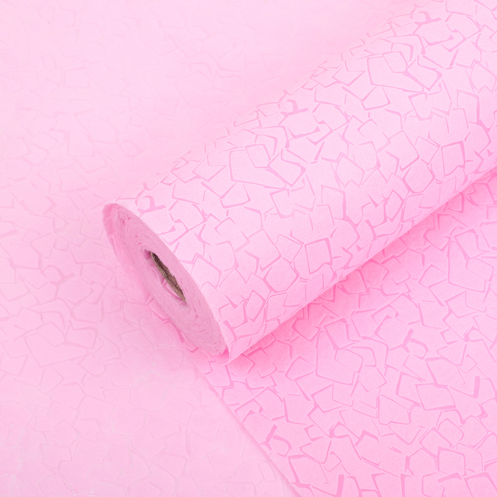 Фетр ламинированный рельефный "Камни", розовый, 50 см x 10 м