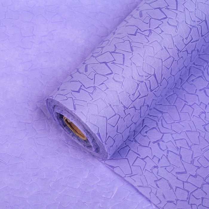 Фетр ламинированный рельефный "Камни", фиолетовый, 50 см x 10 м
