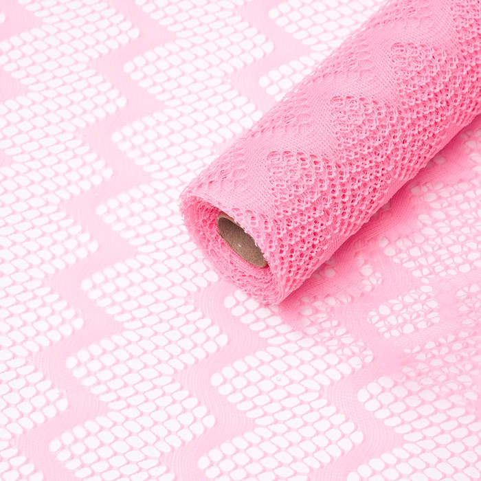 Сетка для цветов "Зигзаг", розовый, 48 см х 4,5 м