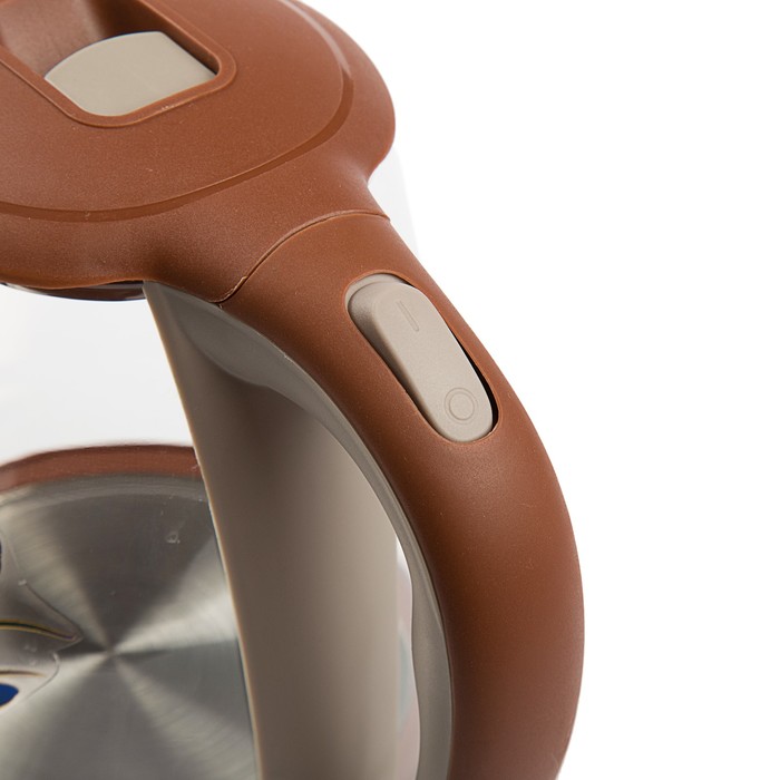 Электрочайник VC-3241, 2200 Вт, 1,9 л, пластик, вращение чайника 360°, подсветка, шоколад