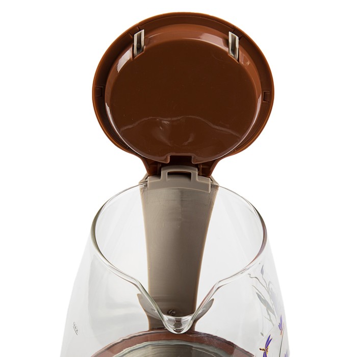 Электрочайник VC-3241, 2200 Вт, 1,9 л, пластик, вращение чайника 360°, подсветка, шоколад